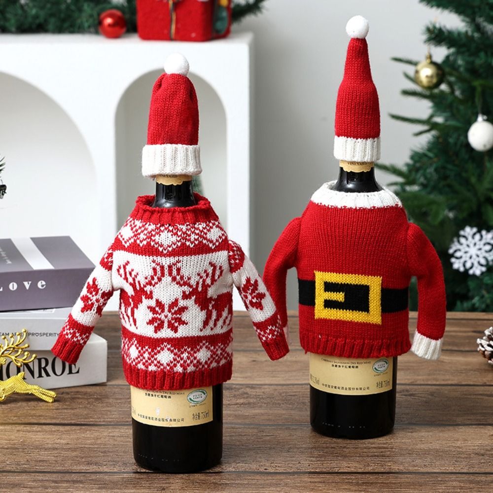 Elk Wine Bottle Cover Snowflak - Wine Beer Hat recension och pris